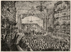 Wagner, Festaufführung 1872 in Bayreuth - R. Wagner, gala concert, Bayreuth 1872 / drawing -