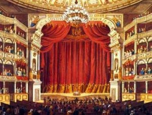 Le Théâtre royal de la Cour de Dresde où fut créée la première version de Tannhäuser, le 19 octobre 1845.