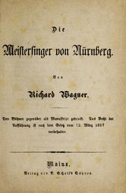 MVRW Meistersinger Partitur