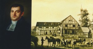 Le pasteur WETZEL à qui fut confiée l'éducation du tout jeune Richard Wagner et sa maison, à quelques heures de marche de Dresde